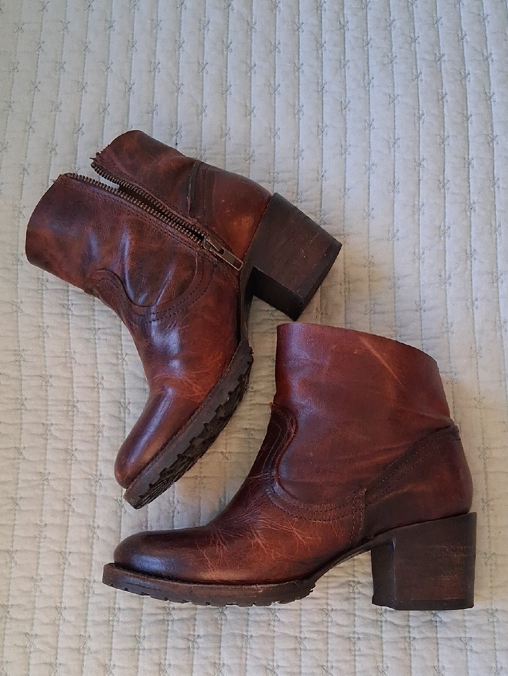 Freebird Flint Brown Leather Ankle Boots